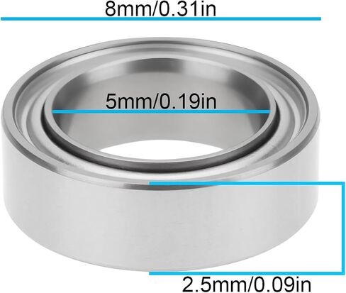 10x RC Model Sealed Bearings 5x8x2.5mm MR85ZZ Compatible with Kyosho Models in Saudi Arabia