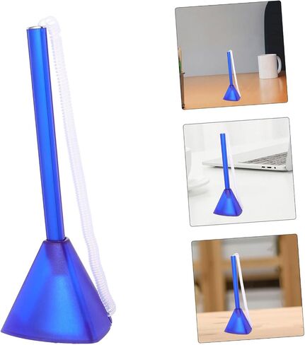 Secure Gel Pen with Spring Chain and Base Stylish Blue Ink Office Pen for Home Workplace and School Counter Pens for Easy Accessibility in Saudi Arabia