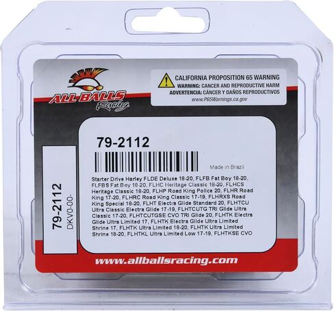 جميع كرات السباق 79-2112 Starter Drive M8 متوافقة مع/بديل لهارلي FLDE Deluxe 2018-2020، FLFB Fat Boy 2018-2020، FLFBS Fat Boy 2018-2020، FLHC Heritage Classic 2018-2020 in Kuwait