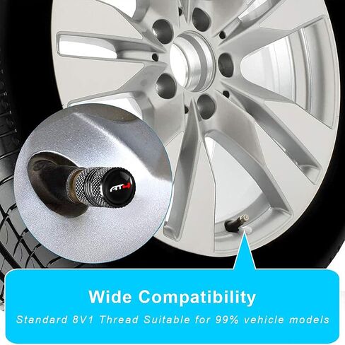 TACOMA Tire Valve Stem Cap Cover for Toyota TRD Sequoia Tundra 4Runner Trucks Belt O-Ring Seal Corrosion Resistant Tire Valve Stem Air Cap 4 Pack Black in Saudi Arabia
