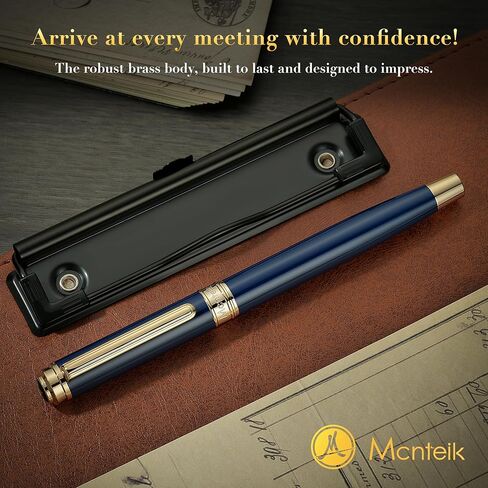 317 رولربال - قلم طلاء أزرق فاخر مذهل مع لمسة نهائية من الذهب عيار 24 قيراط، عبوة حبر شميدت الأسود، مجموعة هدايا فاخرة للرجال والنساء، احترافية، مكتب تنفيذي للتخرج، أقلام كلاسيكية لطيفة in Kuwait