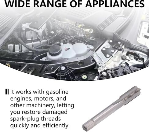 طقم إصلاح خيط شمعة الإشعال، M14×1.25 إدراجات وM16×1.25 صنبور مجموعة إعادة شمعات الإشعال، مجموعة أدوات إصلاح خيط الفولاذ المقاوم للصدأ لمولدات محركات البنزين للسيارات in Kuwait