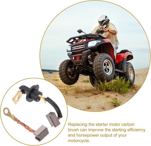 2 قطعة مجموعة فرشاة المحرك الكهربائي للدراجات النارية Atvs سكوتر سهلة التركيب استبدال فرشاة المحرك المبتدئ لتعزيز الأداء in Saudi Arabia