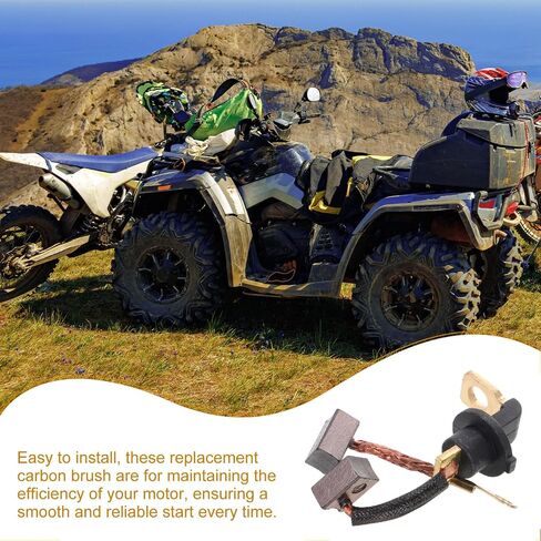 2 قطعة مجموعة فرشاة المحرك الكهربائي للدراجات النارية Atvs سكوتر سهلة التركيب استبدال فرشاة المحرك المبتدئ لتعزيز الأداء in Saudi Arabia
