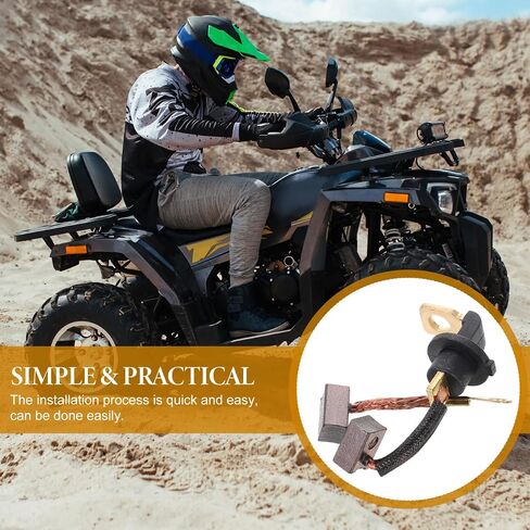 2 قطعة مجموعة فرشاة المحرك الكهربائي للدراجات النارية Atvs سكوتر سهلة التركيب استبدال فرشاة المحرك المبتدئ لتعزيز الأداء in Saudi Arabia