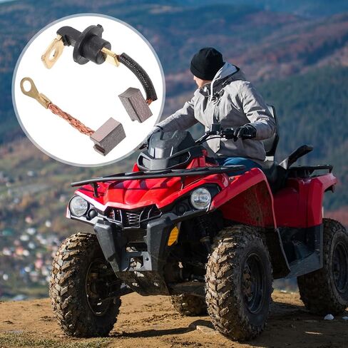 2 قطعة مجموعة فرشاة المحرك الكهربائي للدراجات النارية Atvs سكوتر سهلة التركيب استبدال فرشاة المحرك المبتدئ لتعزيز الأداء in Saudi Arabia