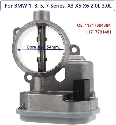 صمام التحكم في الخانق، صمام أنبوب الشفط، متوافق مع BMW E90 E60 E53 E61 335d 3.0L 2009-2011 11717804384 in Kuwait