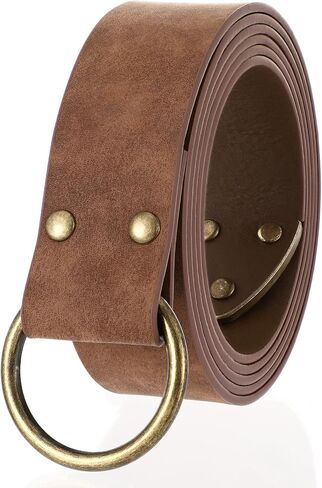 XZQTIVE Medieval Viking Belt for Men Embossed Leather Renaissance Knight Belt O Ring Costume Belts in Kuwait