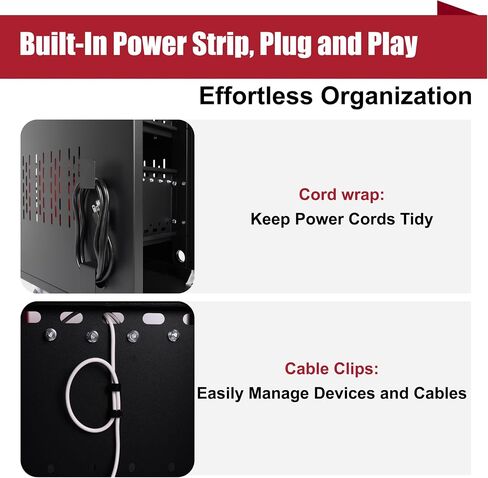 32 Device Mobile Charging Station for Laptops/Tablets/iPads/Chromebooks,32 Bay Lockable Charging Cabinet with Cable Management & Power Strip Included, School Charging Storage Carts,Easy Assembly in Saudi Arabia