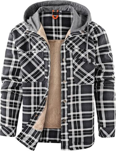 Mr.Stream Men's Outdoor Casual Vintage Long Sleeve Plaid Flannel Button Down Shirt Jacket in Saudi Arabia