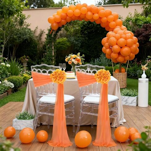 Soardream Cairs Chair for Wedding: 16 قطعة غطاء كرسي الكنيسة الشفافة مع الكوبية الاصطناعية لزخارف المأدبة الحفلات in Kuwait