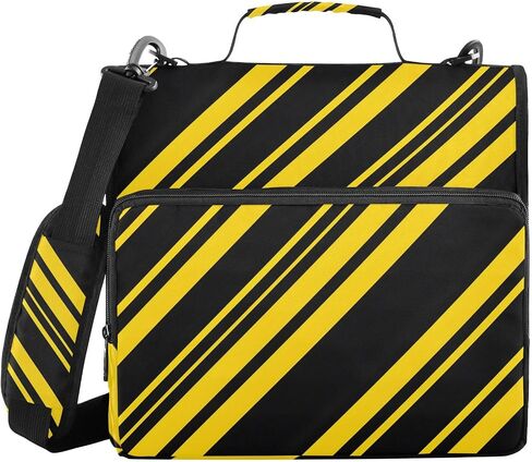 3 D-Ring Zipper Binder Bag, Witch Mushroom Black Background Pattern Removable Binder with Zipper Case Hold 300+ Sheets& 13 Inch Laptop for School Office Supplies Organizer in Saudi Arabia