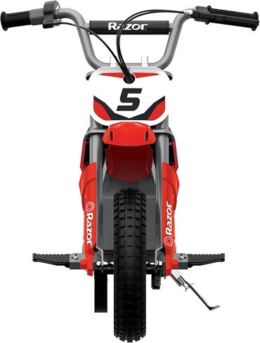 Razor MX500 Dirt Rocket للبالغين والمراهقين يركبون دراجة نارية كهربائية عالية عزم الدوران، بسرعة تصل إلى 15 ميلاً في الساعة، للأعمار من 14 عامًا فما فوق، أحمر in Saudi Arabia
