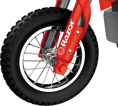 Razor MX500 Dirt Rocket للبالغين والمراهقين يركبون دراجة نارية كهربائية عالية عزم الدوران، بسرعة تصل إلى 15 ميلاً في الساعة، للأعمار من 14 عامًا فما فوق، أحمر in Saudi Arabia
