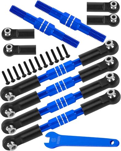 RC Turnbuckles Camber Links Upgrades Part for 1/10 Big Rock V3 3S BLX / 1/8 Typhon 3S BLX/Mega 550,Aluminum Turnbuckles Camber Links Hops Up,Navy Blue (not for Big Rock V1/V2) in Saudi Arabia
