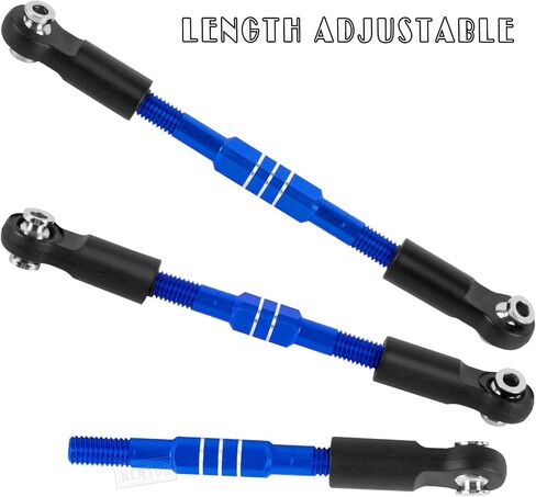 RC Turnbuckles Camber Links Upgrades Part for 1/10 Big Rock V3 3S BLX / 1/8 Typhon 3S BLX/Mega 550,Aluminum Turnbuckles Camber Links Hops Up,Navy Blue (not for Big Rock V1/V2) in Saudi Arabia
