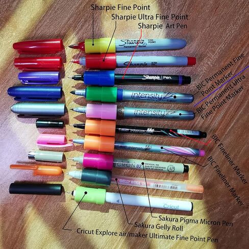 Pen Adapter Set Compatible with Cricut (Explore Air/Air 2/Air 3/Air 4 and Maker/Maker 3/Maker 4), Pen Adapter Compatible with (Sharpie/Bic/Crayola/Sakura/Pilot/Pentel/Paper Mate/Mitsubishi uni-Ball) in Saudi Arabia