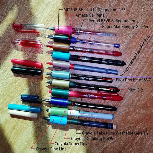 Pen Adapter Set Compatible with Cricut (Explore Air/Air 2/Air 3/Air 4 and Maker/Maker 3/Maker 4), Pen Adapter Compatible with (Sharpie/Bic/Crayola/Sakura/Pilot/Pentel/Paper Mate/Mitsubishi uni-Ball) in Saudi Arabia