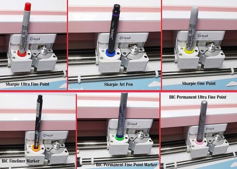 Pen Adapter Set Compatible with Cricut (Explore Air/Air 2/Air 3/Air 4 and Maker/Maker 3/Maker 4), Pen Adapter Compatible with (Sharpie/Bic/Crayola/Sakura/Pilot/Pentel/Paper Mate/Mitsubishi uni-Ball) in Saudi Arabia