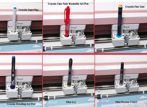 Pen Adapter Set Compatible with Cricut (Explore Air/Air 2/Air 3/Air 4 and Maker/Maker 3/Maker 4), Pen Adapter Compatible with (Sharpie/Bic/Crayola/Sakura/Pilot/Pentel/Paper Mate/Mitsubishi uni-Ball) in Saudi Arabia