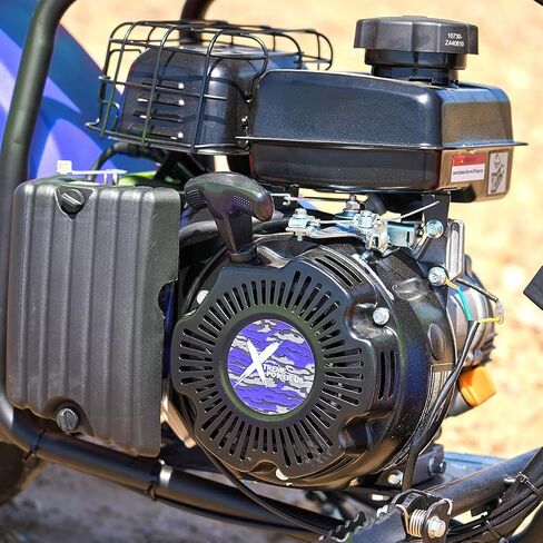 XtremepowerUS Mini Bike 4-Stroke Gas Prowered Off Road Trail Bike Dirt Mini Motorcycle Ride on 99cc 3.5HP Blue (Black) in Saudi Arabia