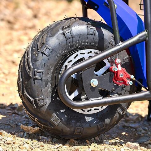 XtremepowerUS Mini Bike 4-Stroke Gas Prowered Off Road Trail Bike Dirt Mini Motorcycle Ride on 99cc 3.5HP Blue (Black) in Saudi Arabia