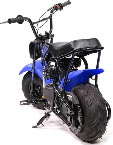 XtremepowerUS Mini Bike 4-Stroke Gas Prowered Off Road Trail Bike Dirt Mini Motorcycle Ride on 99cc 3.5HP Blue (Black) in Saudi Arabia