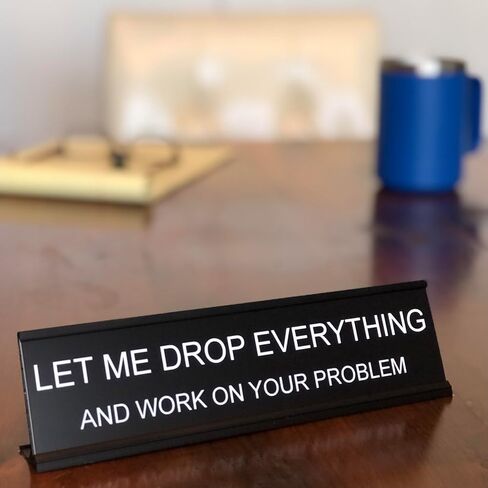 Funny Desk Decor Gag Gifts | Funny Office Decorations and Gifts for Coworkers Lotsa Laughs by Griffco Supply (Let Me Drop Everything) in Saudi Arabia