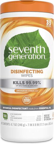 مناديل مطهرة للأسطح المتعددة من الجيل السابع، مطهر نباتي، 70 قطعة، عبوة من 6 قطع in Kuwait