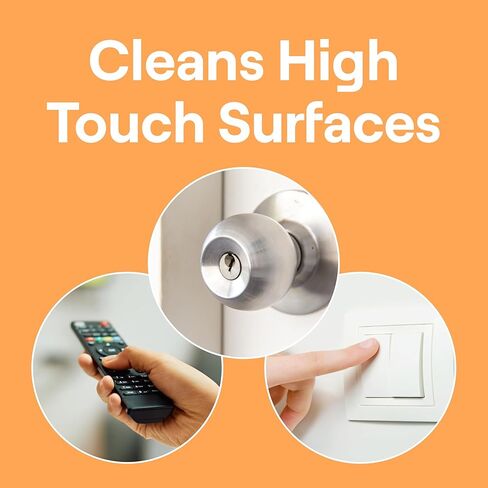 مناديل مطهرة للأسطح المتعددة من الجيل السابع، مطهر نباتي، 70 قطعة، عبوة من 6 قطع in Kuwait