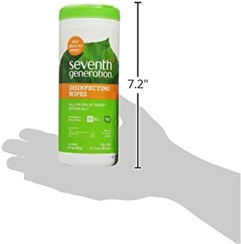 مناديل مطهرة للأسطح المتعددة من الجيل السابع، مطهر نباتي، 70 قطعة، عبوة من 6 قطع in Kuwait