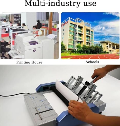 Automatic Paper Folding Machine, Folder Creasing Machine, A3 Paper Folding Machine, Stitch Flat-Clinch Automatic Binding Machine, for Card Folder Color Pages in Saudi Arabia