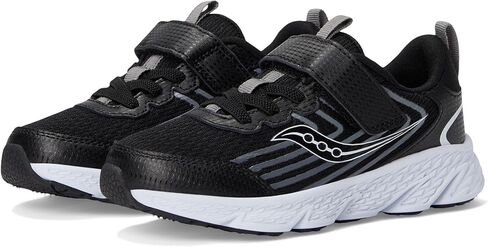 Saucony Kids (Vida) Wind 3 0 AC Sneaker, Black/Grey, 1 US Unisex Big Kid in Saudi Arabia