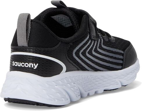 Saucony Kids (Vida) Wind 3 0 AC Sneaker, Black/Grey, 1 US Unisex Big Kid in Saudi Arabia
