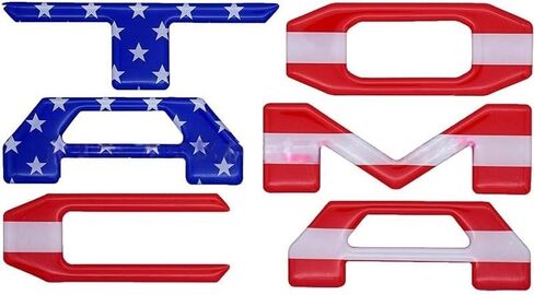 أحرف إدراج الباب الخلفي متوافقة مع ملحقات شعارات تاكوما ثلاثية الأبعاد 2016-2023 مع لاصق قوي (أسود) in Kuwait