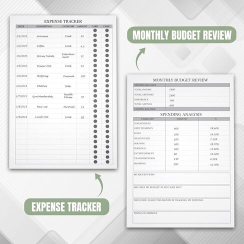 Budget Planner and Monthly Bill Organizer - Financial Planner Organizer Budget Book with Sticker Sheets - Bill Tracker Notebook | Budgeting Book with Debt, Saving and Expense Trackers - A5 in Kuwait