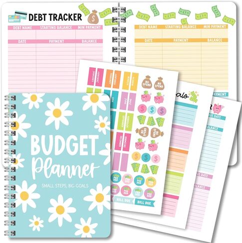 2026 Budget Planner and Monthly Bill Organizer - Monthly Budget Planner 2026, Financial Planners Budgeting Book, Bill Tracker Notebook for Expenses, Floral Undated Finance Organizer Journal in Kuwait