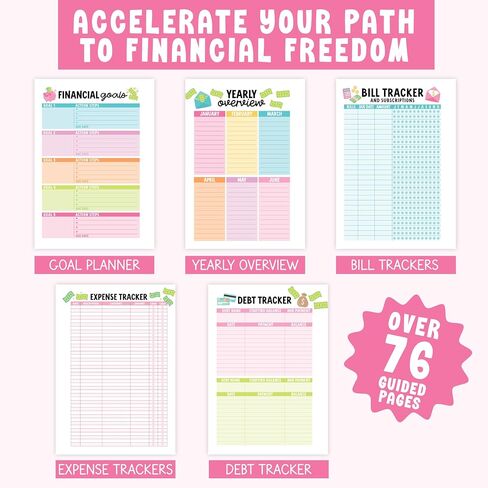 2026 Budget Planner and Monthly Bill Organizer - Monthly Budget Planner 2026, Financial Planners Budgeting Book, Bill Tracker Notebook for Expenses, Floral Undated Finance Organizer Journal in Kuwait