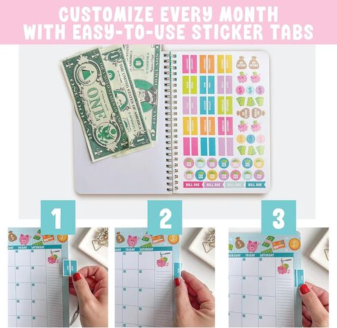 2026 Budget Planner and Monthly Bill Organizer - Monthly Budget Planner 2026, Financial Planners Budgeting Book, Bill Tracker Notebook for Expenses, Floral Undated Finance Organizer Journal in Kuwait