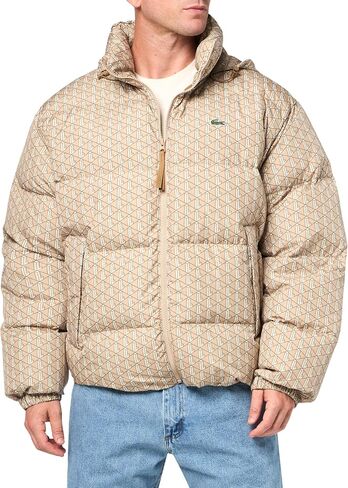 Lacoste Men's Monogram Puffer Jacket in Saudi Arabia