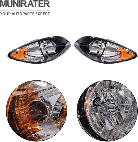munirater Black Housing International Prostar Replacement for Projector Headlights Pairs Replacement for 3596015C93 3596016C93 2008-2016 in Saudi Arabia
