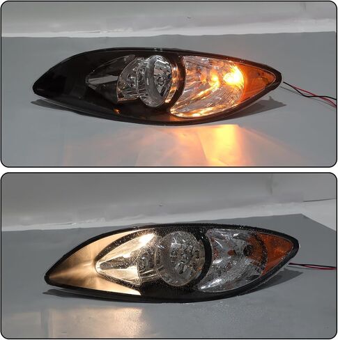 munirater Black Housing International Prostar Replacement for Projector Headlights Pairs Replacement for 3596015C93 3596016C93 2008-2016 in Saudi Arabia
