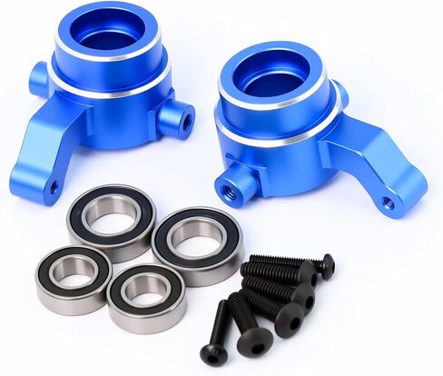 Aluminum Alloy Front Steering Blocks with Bearings for Traxxas 1/8 Sledge 4WD Upgrade Parts,Replace#9537 (Red) in Saudi Arabia