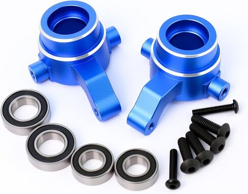 Aluminum Alloy Front Steering Blocks with Bearings for Traxxas 1/8 Sledge 4WD Upgrade Parts,Replace#9537 (Red) in Saudi Arabia