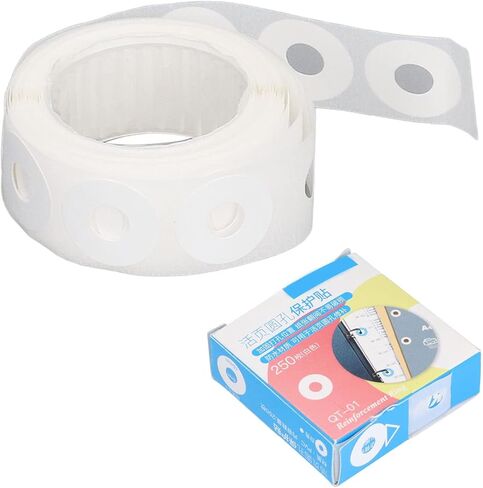 PVC Waterproof, DIY Design, Easy Hole Punch Reinforcers Stickers with 250 Stickers for Repair Loose Leaf, Marking Important Days in Saudi Arabia
