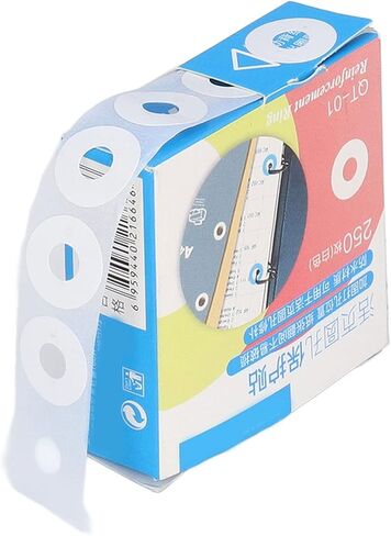PVC Waterproof, DIY Design, Easy Hole Punch Reinforcers Stickers with 250 Stickers for Repair Loose Leaf, Marking Important Days in Saudi Arabia
