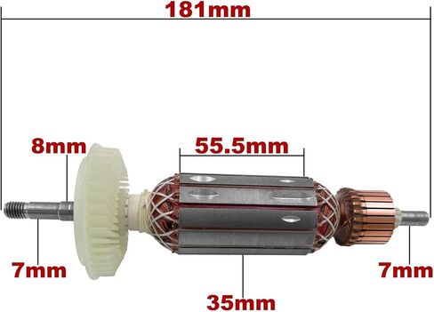 استبدال مرساة المحرك الدوار AC220V-240V لـ GWS14-125 الأصلي 1 قطعة (حديد التسليح) in Kuwait