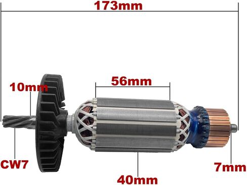 استبدال مرساة المحرك الدوار AC220V-240V لـ GKS190 GKS165 الأصلي 1 قطعة (حديد التسليح) in Saudi Arabia