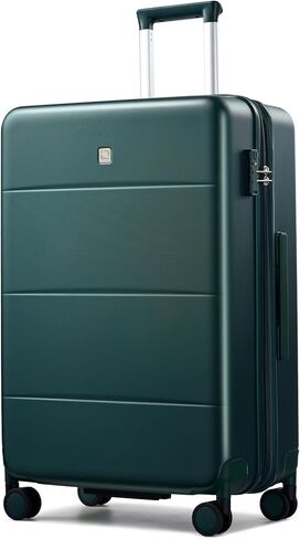 هانكي تحمل الأمتعة 22 × 14 × 9 عجلات دوارة معتمدة من شركة الطيران حقائب ذات هيكل صلب للنساء والرجال حقيبة سفر للأمتعة من TSA حقيبة سفر خفيفة الوزن 20 بوصة (أخضر خيزران) in Kuwait