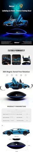 Floating Model Car,360 Degree Magnet Display Stand, Levitating Decor, Magnetic Display, Magnetic Levitation for Figures and Toys (White) in Saudi Arabia